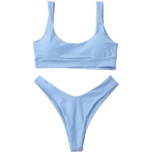 ZAFUL Scooped High Cut Bikini